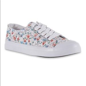 Floral/white Roxie sneakers